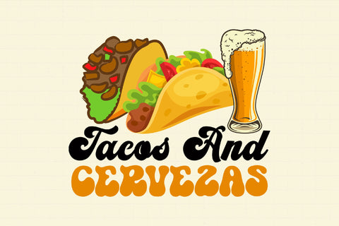 Taco Beer Mexican Tacos and Cervezas PNG Sublimation Rupkotha 