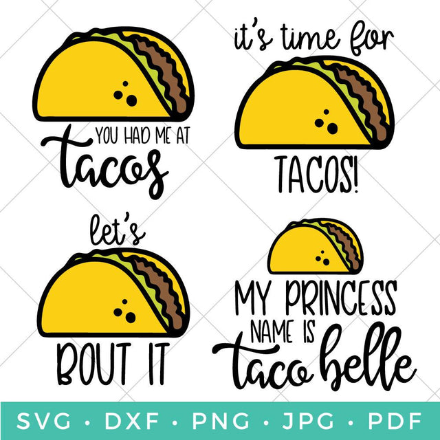 Taco Bundle SVG Hey Let's Make Stuff 