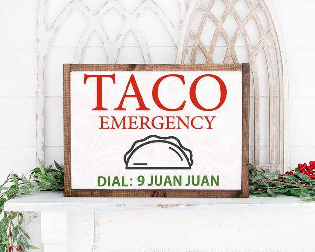 Taco Emergency svg, Tacos svg, Taco cut files, Taco sign svg, I love tacos art, Taco Shirt SVG, Taco Clipart, Taco Lover, PNG DXF, Cricut SVG Farmstone Studio Designs 