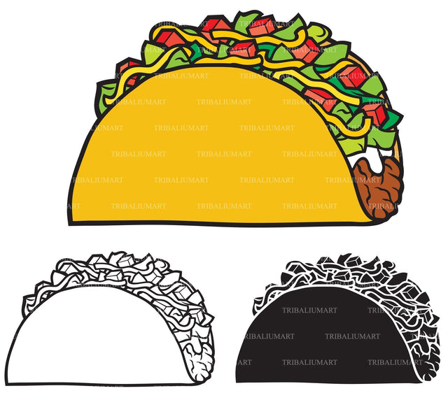 Taco - Mexican food SVG TribaliumArtSF 