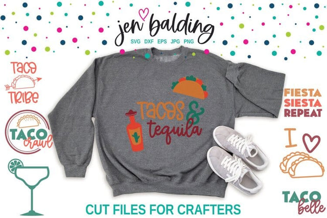 Taco SVG Bundles l Taco Party SVG l I Love Tacos SVG Jen Balding 