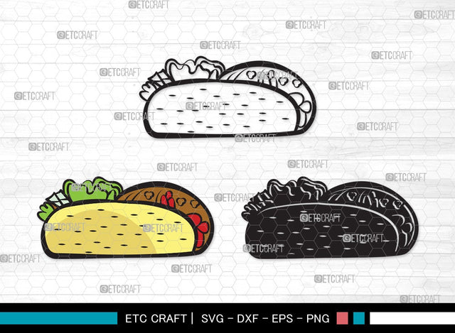 Taco SVG | Mexican Food Svg | Taco Tuesday Svg | Tacos Svg | Taco Clipart SVG ETC Craft 