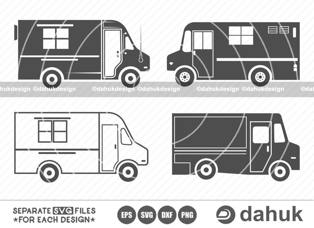 Taco Truck Svg, Food truck svg, Taco Truck icons, Taco Truck vector, Vector Food truck, Cut file, for silhouette, svg, eps, dxf, png, clipart cricut design space, vinyl cut files SVG dahukdesign 