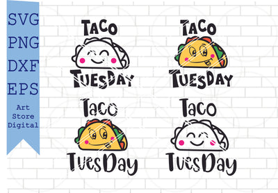 Taco Tuesday Svg, Taco Bout Cute SVG, Taco Svg, Funny Quote Svg, Png, Dxf, Eps Cut Files SVG Artstoredigital 
