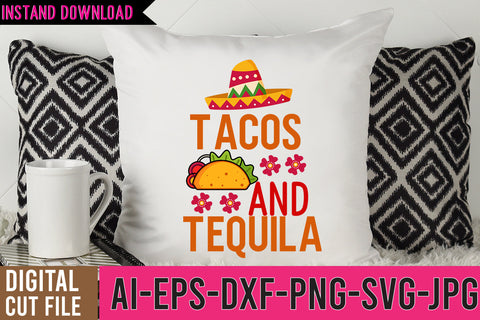 Tacos And Tequila SVG Cut File SVG BlackCatsMedia 