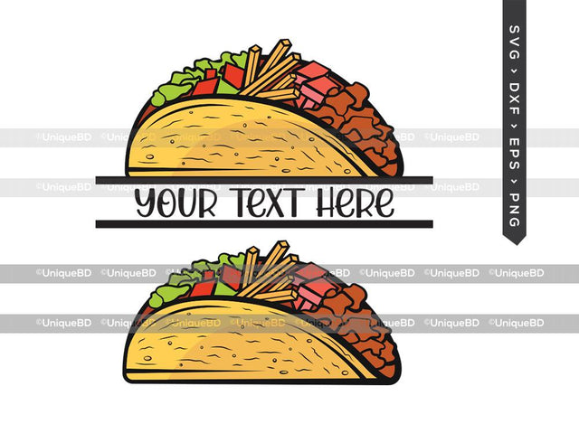 Tacos Clipart SVG Cut File | Mexican Food Svg | Taco Tuesday Svg | Tacos Svg | Taco Svg | Dxf | Eps | Png | Silhouette | Cut File SVG ETC Craft 
