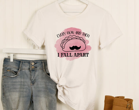 Tacos Sublimation Designs Bundle, 6 Designs, Tacos Quotes PNG Files, Every Now And Then I Fall Apart PNG, Tacos Are My Love Language PNG Sublimation HappyDesignStudio 