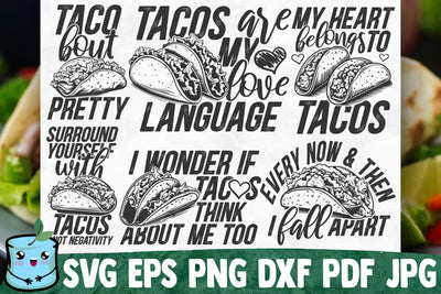 Tacos SVG Bundle SVG MintyMarshmallows 