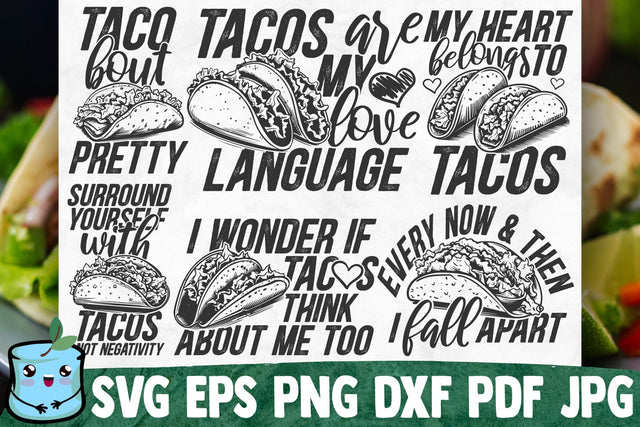 Tacos SVG Bundle SVG MintyMarshmallows 