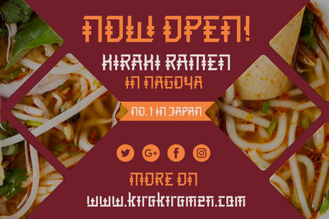 TADASHI Faux Japanese Font Font twinletter 