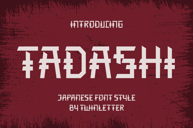 TADASHI Faux Japanese Font Font twinletter 