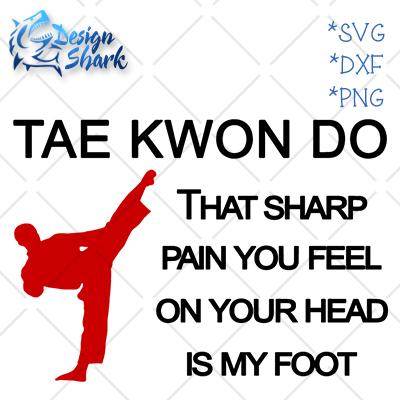 Taekwondo Sharp Pain SVG Design Shark 