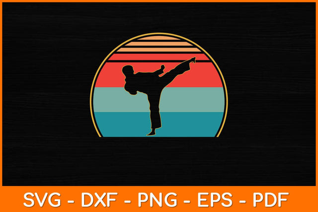 Taekwondo Vintage Retro Style Svg Design SVG artprintfile 