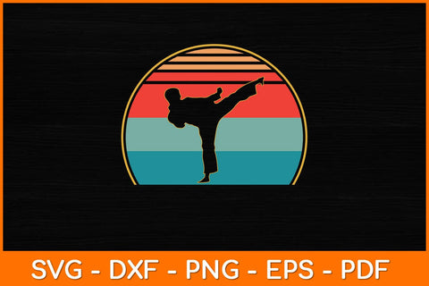 Taekwondo Vintage Retro Style Svg Design SVG artprintfile 