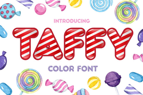 Taffy Color Fonts Font Fox7 By Rattana 