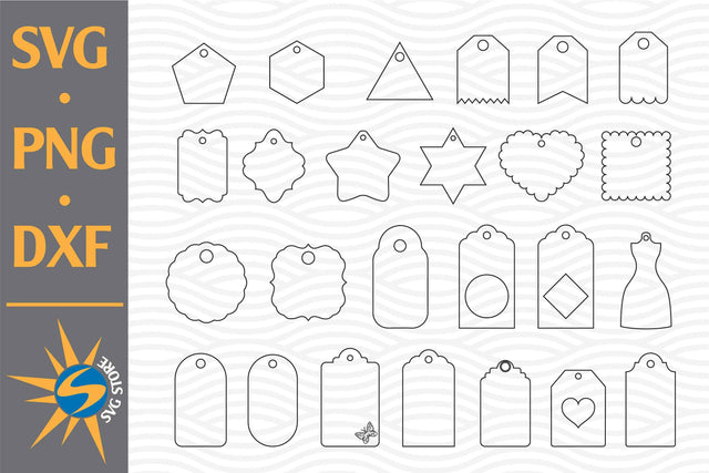 Tag Outline SVG, PNG, DXF Digital Files Include SVG SVGStoreShop 