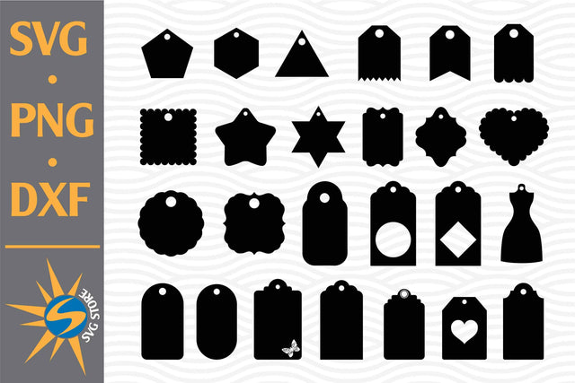 Tag Silhouette SVG, PNG, DXF Digital Files Include SVG SVGStoreShop 