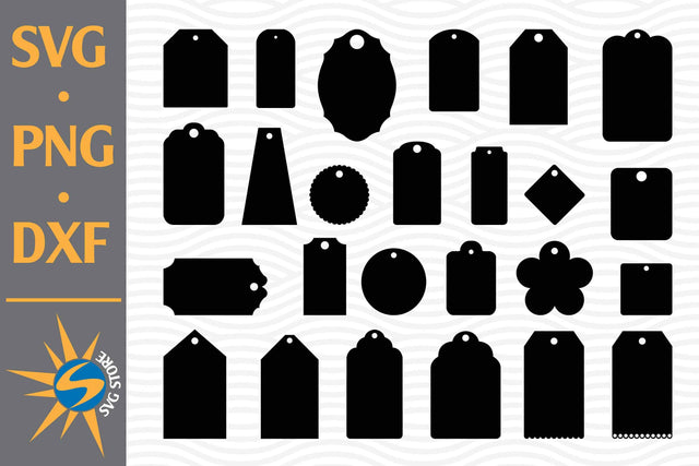 Tag Silhouette SVG, PNG, DXF Digital Files Include SVG SVGStoreShop 