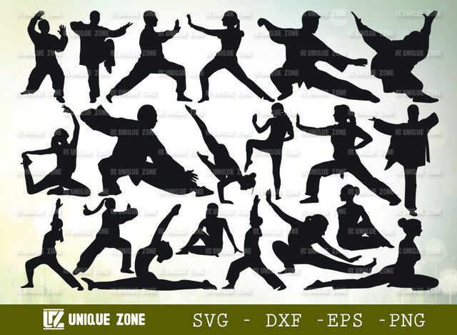 Tai Chi SVG Bundle | World Tai Chi Day In Malta Svg | Healing Tai Chi Svg | Martial Arts Svg | SVG Unique Zone 