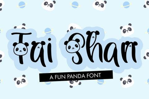 Tai Shan - Handwritten Panda Font Font Freeling Design House 