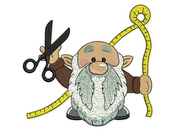 Tailor Gnome Embroidery Design, Sew Machine Embroidery Designs, Knitting Embroidery Design Embroidery/Applique DESIGNS NextEmbroidery 