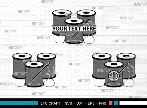 Tailoring Elements Monogram, Tailoring Elements Silhouette, Tailoring Elements SVG, Sewing Machine Svg, Seamstress Svg, Bobbin Svg, SB00215 SVG ETC Craft 