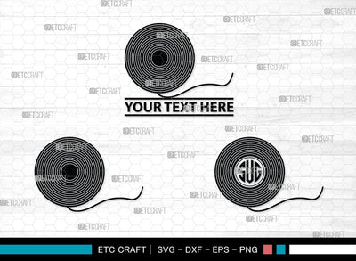 Tailoring Elements Monogram, Tailoring Elements Silhouette, Tailoring Elements SVG, Sewing Machine Svg, Seamstress Svg, Bobbin Svg, SB00215 SVG ETC Craft 