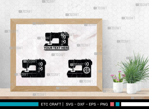 Tailoring Elements Monogram, Tailoring Elements Silhouette, Tailoring Elements SVG, Sewing Machine Svg, Seamstress Svg, Bobbin Svg, SB00215 SVG ETC Craft 