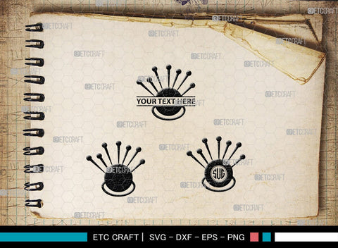 Tailoring Elements Monogram, Tailoring Elements Silhouette, Tailoring Elements SVG, Sewing Machine Svg, Seamstress Svg, Bobbin Svg, SB00215 SVG ETC Craft 