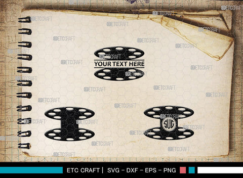 Tailoring Elements Monogram, Tailoring Elements Silhouette, Tailoring Elements SVG, Sewing Machine Svg, Seamstress Svg, Bobbin Svg, SB00215 SVG ETC Craft 