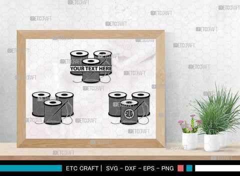 Tailoring Elements Monogram, Tailoring Elements Silhouette, Tailoring Elements SVG, Sewing Machine Svg, Seamstress Svg, Bobbin Svg, SB00215 SVG ETC Craft 