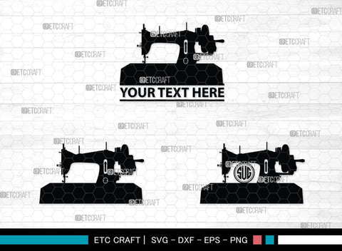 Tailoring Elements Monogram, Tailoring Elements Silhouette, Tailoring Elements SVG, Sewing Machine Svg, Seamstress Svg, Bobbin Svg, SB00215 SVG ETC Craft 