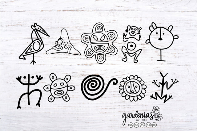 Taino Petroglyph Bundle SVG Gardenias Art Shop