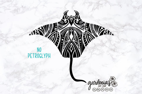 Taino Stingray Petroglyph SVG SVG Gardenias Art Shop 