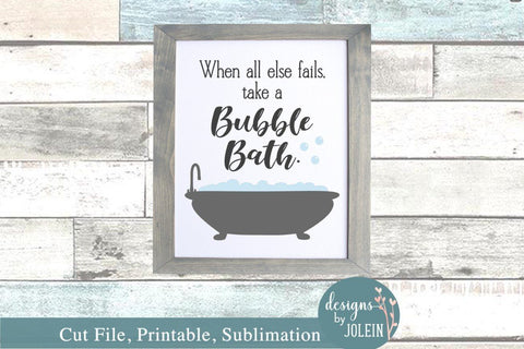 Take a bubble bath SVG Designs by Jolein 