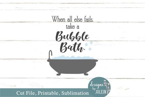 Take a bubble bath SVG Designs by Jolein 