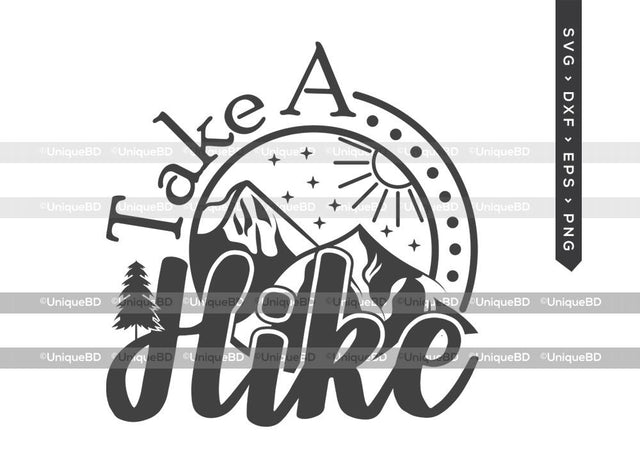 Take A Hike SVG Cut File | Hiking Shirt Gift Svg | Outdoor Svg | Mountains Svg | Adventure Awaits Svg | Outdoor Adventure Quote | Adventure T-shirt Design SVG ETC Craft 