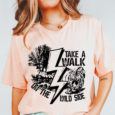 Girl walking PNG Designs for T Shirt & Merch