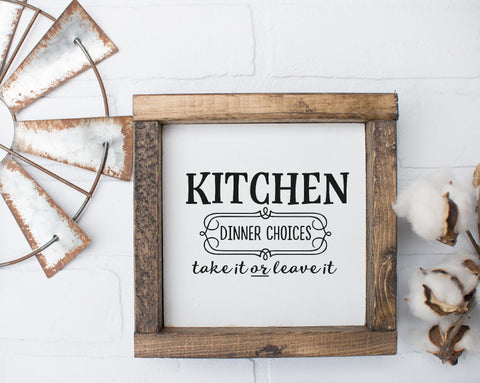 Take It or Leave It Dinner and Kitchen SVg SVG So Fontsy Design Shop 