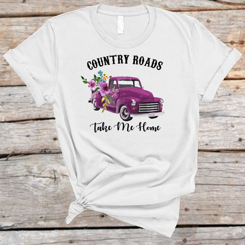 Take Me Home Country Road Sublimation Waterslide PNG JPG Sublimation Sweet Tees 
