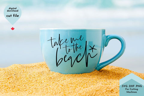 Take Me to the Beach SVG Cut File SVG Lettershapes 