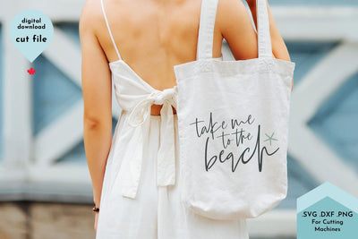 Take Me to the Beach SVG Cut File SVG Lettershapes 