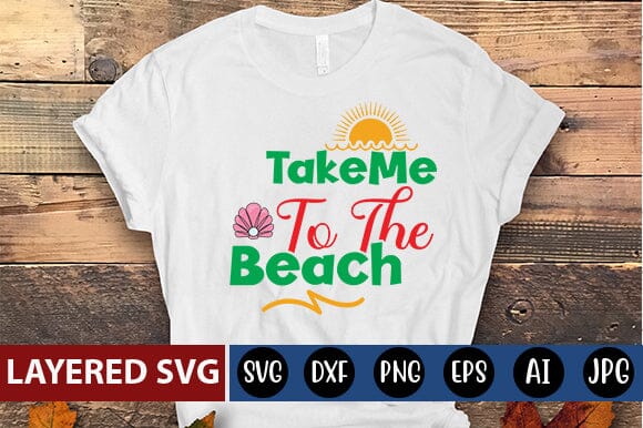 take me to the beach Svg SVG Blessedprint 