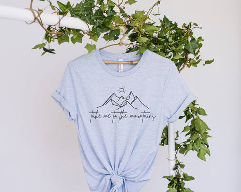 Take Me To The Mountains Svg File, Hiking svg, adventure svg, Digital Design, png for Cricut, Funny Shirt Svg, Sarcastic Svg, Girls Quotes Svg, Girls Trip, camping svg, Digital File SVG Fauz 