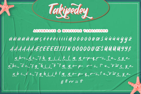 Takipedey - Handwritten Script Font Font Ibey Design 