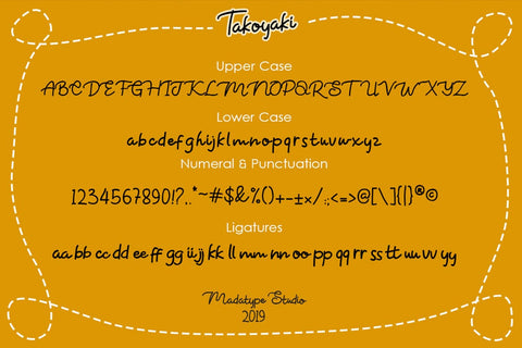 Takoyaki Font Madatype Studio 