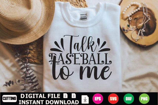 Talk Baseball To Me SVG Shahin alam 