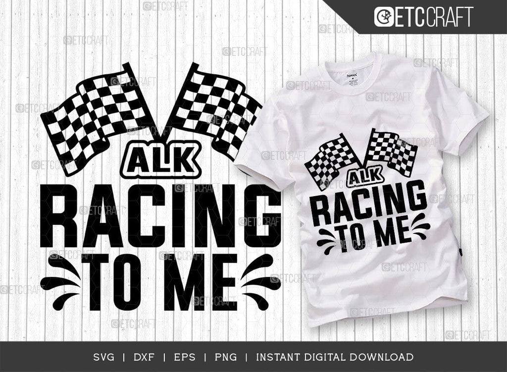 Talk Racing To Me SVG Bundle, Car Racing Svg, Racing Flag Svg, Sports ...