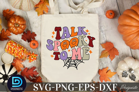 Talk spooky to me, Halloween Sublimation SVG Design Sublimation DESIGNISTIC 