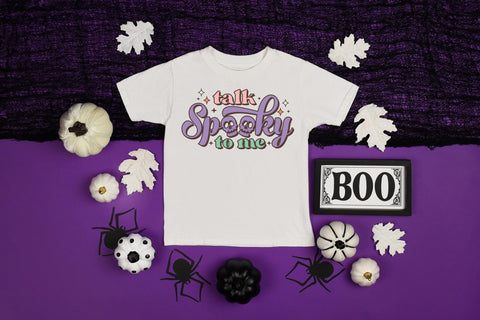 Talk Spooky to Me, Retro Halloween Sublimation Sublimation CraftLabSVG 